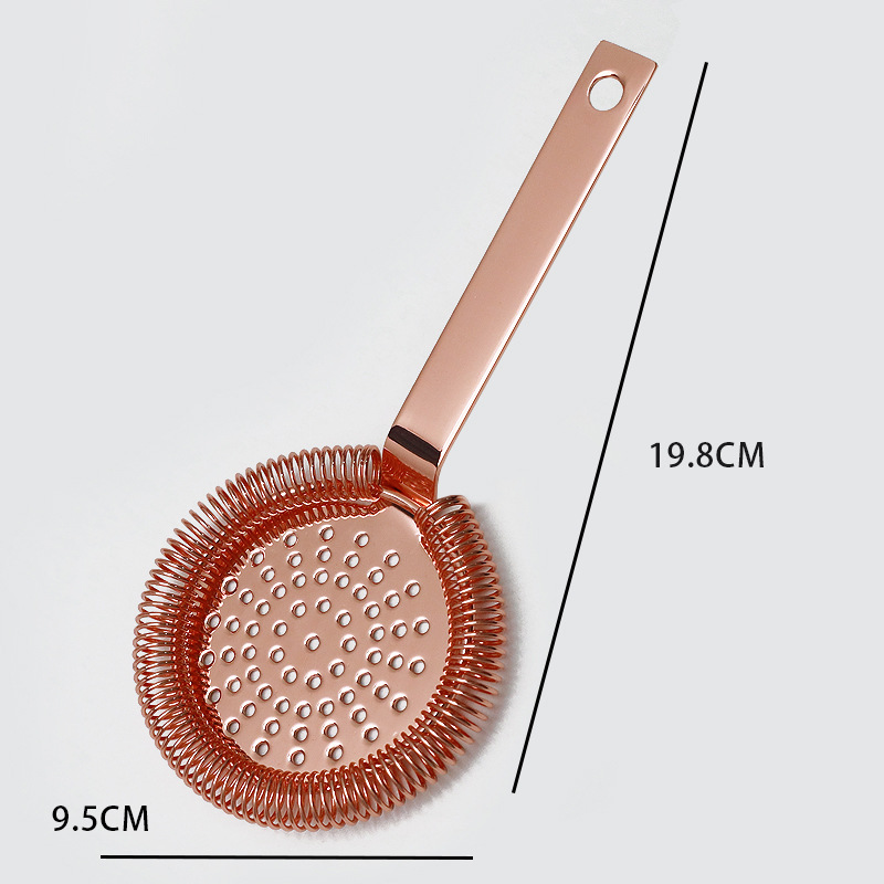 Filtro de hielo para cócteles de acero inoxidable, separador de hielo para cócteles, colador de hielo, filtro de hielo para vaso mezclador. image 16