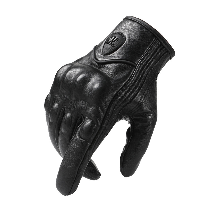 Motocicleta locomotora transfronteriza guantes calientes pantalla táctil hombre al aire libre retro Harley cuatro estaciones