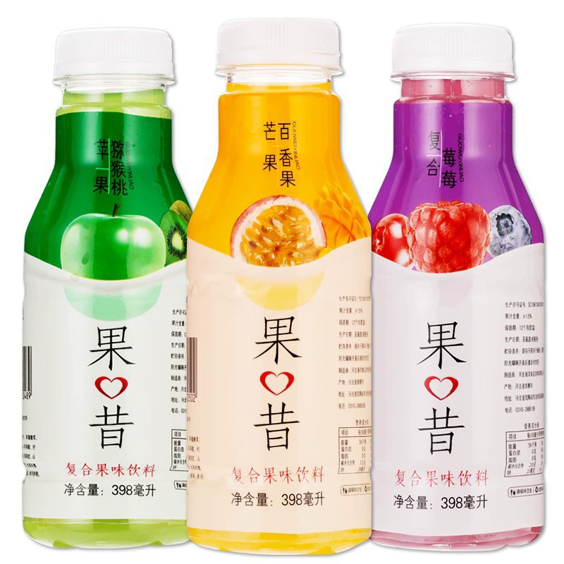Фруктовый комплекс фруктовый напиток 398mlx24 бутылка 3 аромата на вынос для напитков оптом скидка
