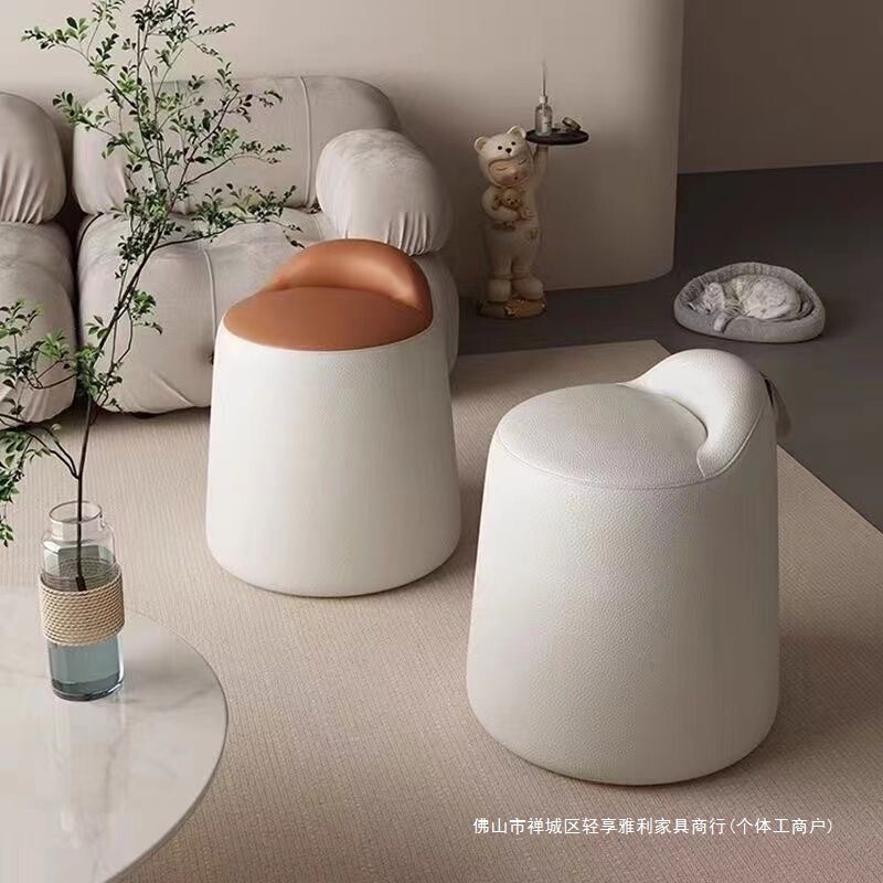 现代轻奢家用旋转化妆凳女生卧室梳妆凳简约梳妆台凳子化妆椅矮凳|undefined