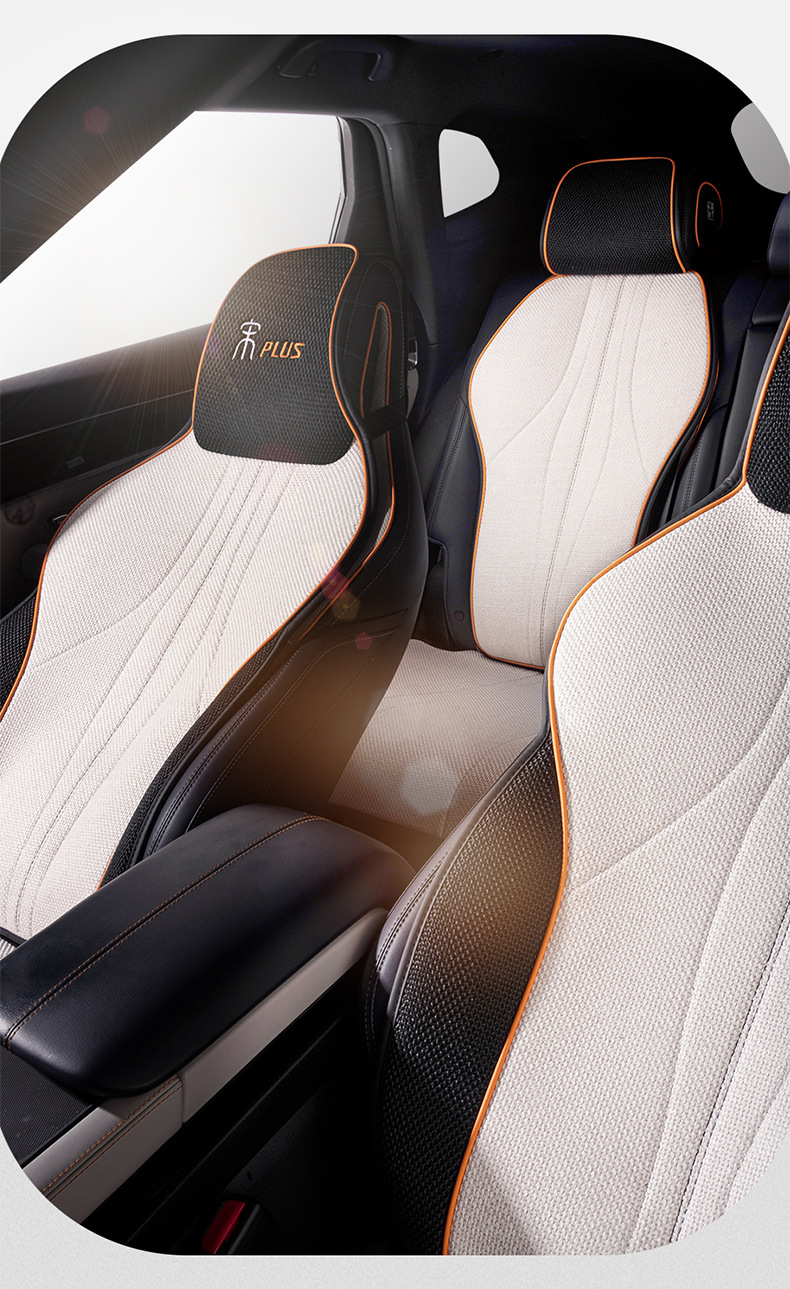 BYD Song plusdmi Car Seat Cover Special Cushion Seat Cushion Four Seasons Seat Cover Linen Half Pack Breathable ev