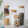 Glass Canister wholesale household Food grade Glass band Tea pot Large kitchen Coarse Cereals Storage Storage tank