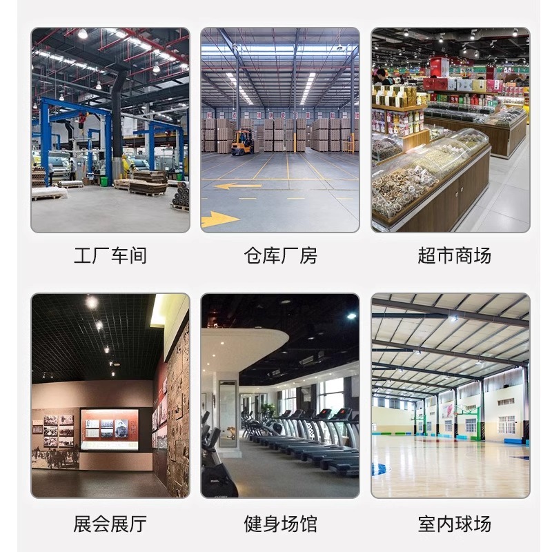 工矿灯LED防眩晕球场灯车间仓库球馆防尘工业照明灯器节能省电|undefined