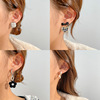 Silver needle with bow, fashionable design advanced demi-season universal earrings, silver 925 sample, high-quality style