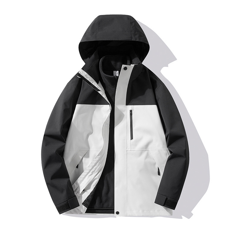 WASSUP户外朱雀红冲锋衣夹克男女春秋季外套防水防风登山服外套男|undefined