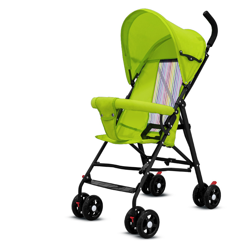 Cochecito de bebé puede sentarse y acostarse bebé ligero plegable simple súper niños pequeños deslizamiento bebé paraguas portátil coche mano empuje verano