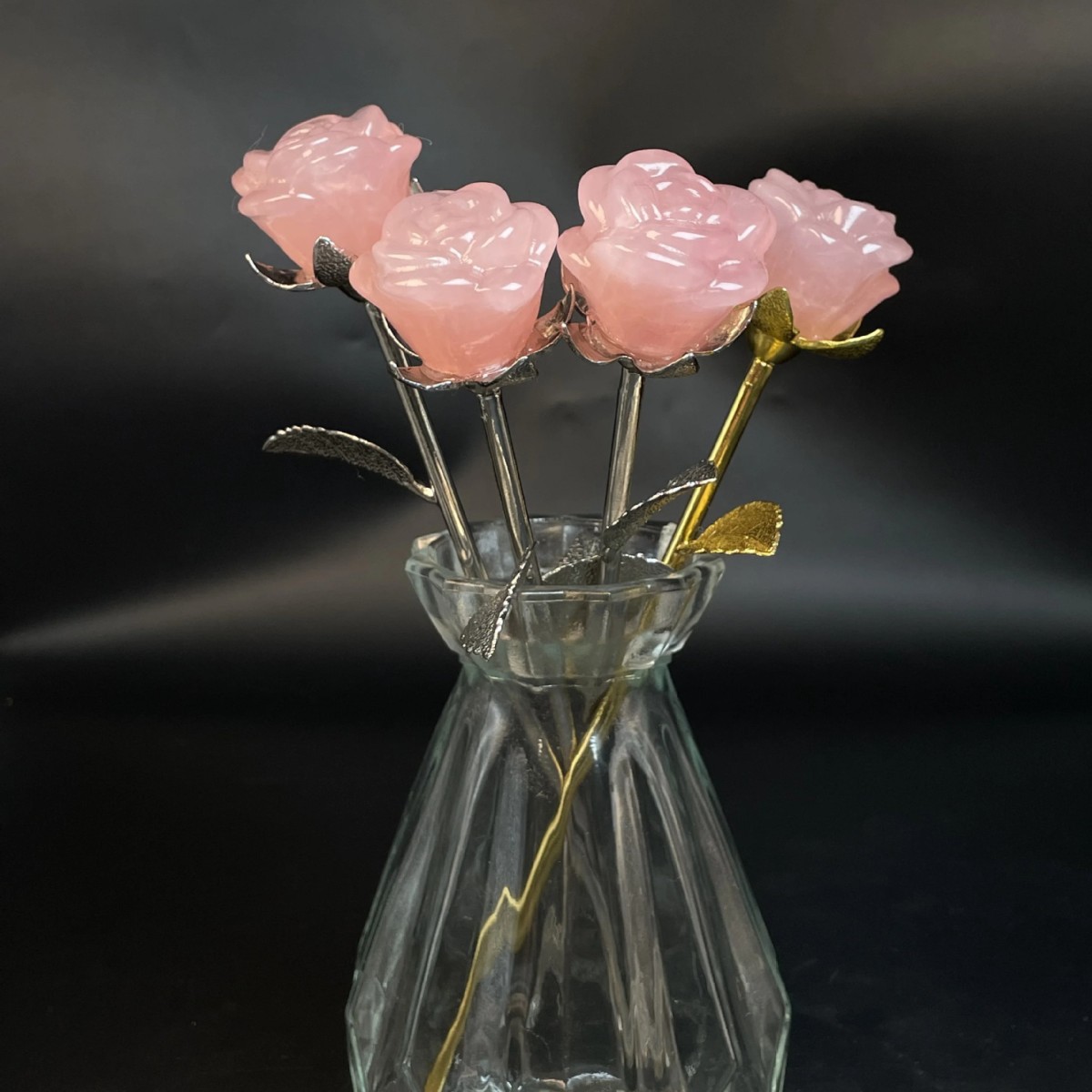 천연 장미 석영