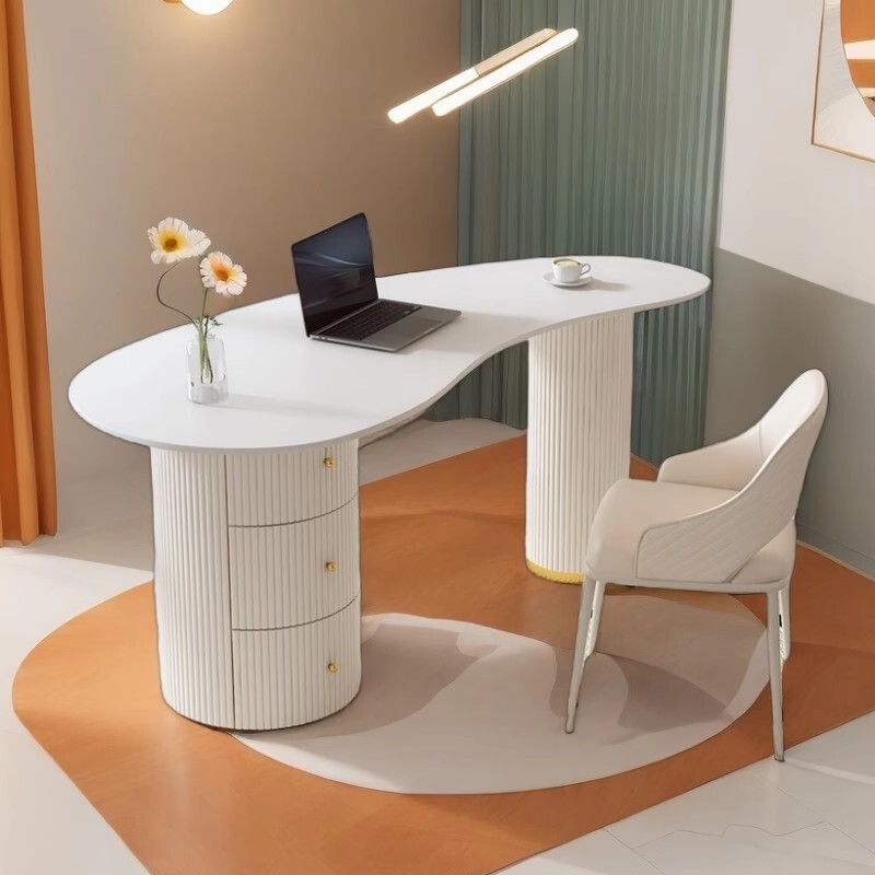 Light Luxury Beauty Salon Medical Beauty Office Negotiation Reception Table Consulting Room Drawer Computer Table and Chair Skin Management Test Table