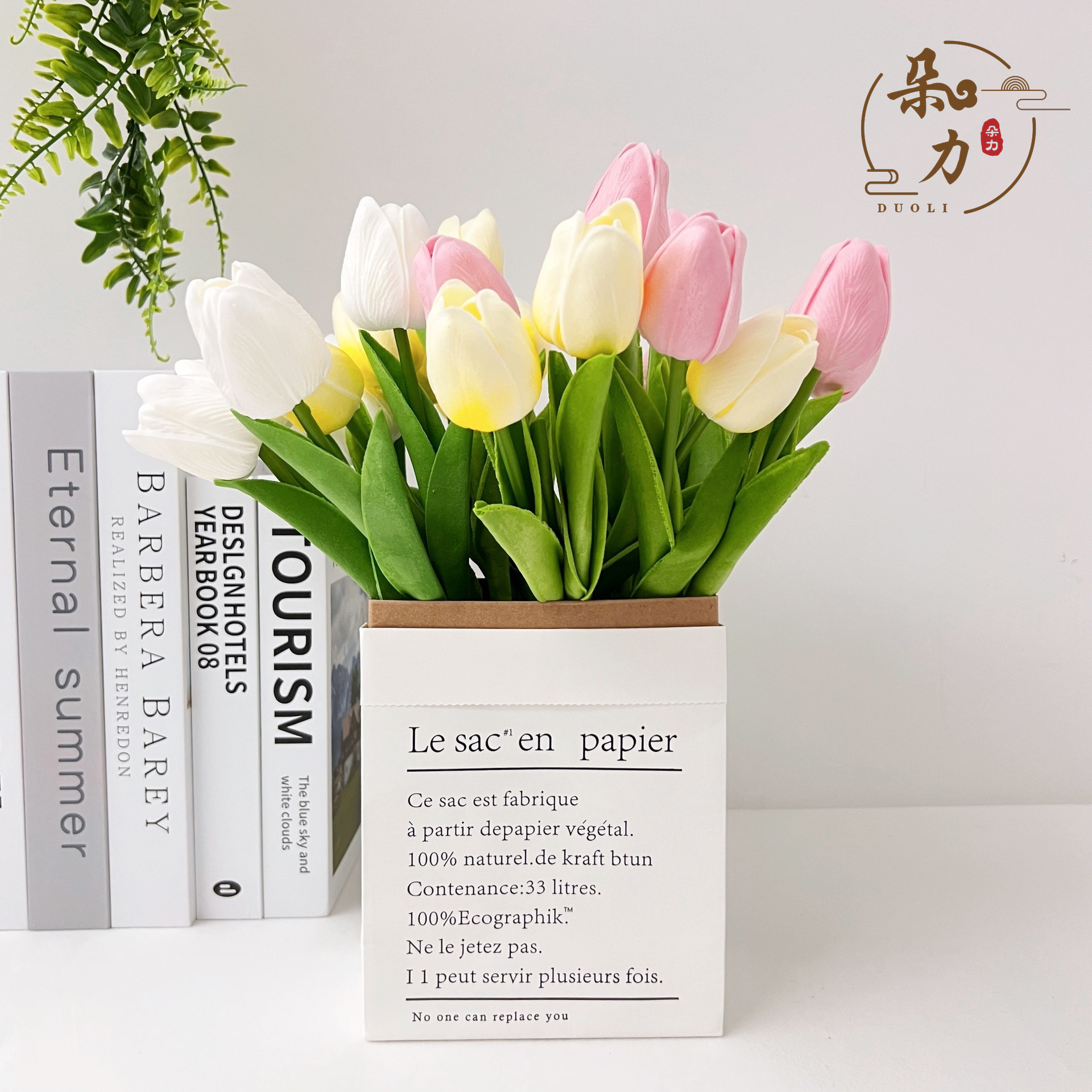 PU 미니 시뮬레이션 느낌 보습 튤립 웨딩 홈 장식 분재 꽃꽂이 장식 사진 소품