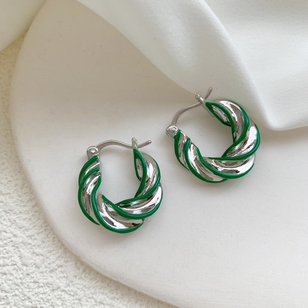 Women's Gender Plating Design 1 Pair Retro Roman Style Geometric Plating Copper Earrings