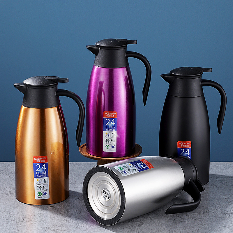 不鏽鋼保溫壺304真空水壺雙層迎賓壺保溫禮品歐式家用暖壺冷水壺