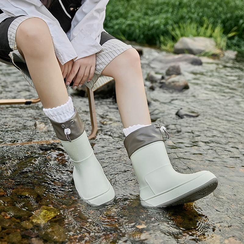 오프화이트 (방수포트 + 탈부착 벨벳) | 두 사이즈 크게 선택해주세요