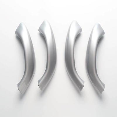 Armrest, handle, handle: Inner Armrest Door Handle Handle - silver-set-of-four