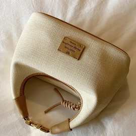 南风Chio2nd 麦田画廊手提小托特包包女上班帆布杂物小拎包斜挎包