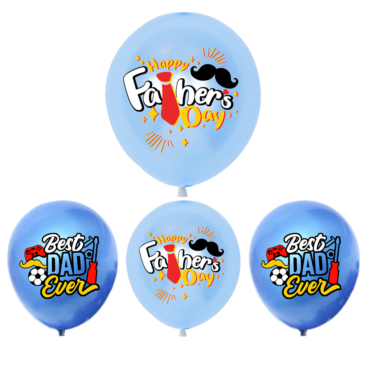 Cross-border Father's Day party decoration 12-inch latex printed balloon dad holiday flag balloon hanging decoration