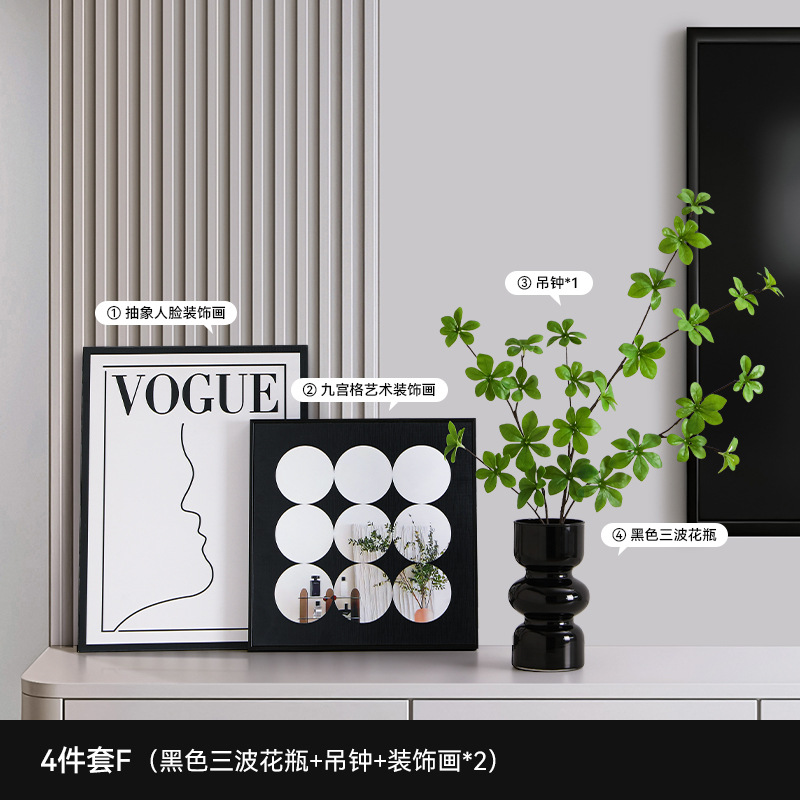 Entrar en el hogar decoración de puerta de entrada moderna alta sensación de sala de estar hogar escritorio TV comedor armario zapatos nicho decoración suave