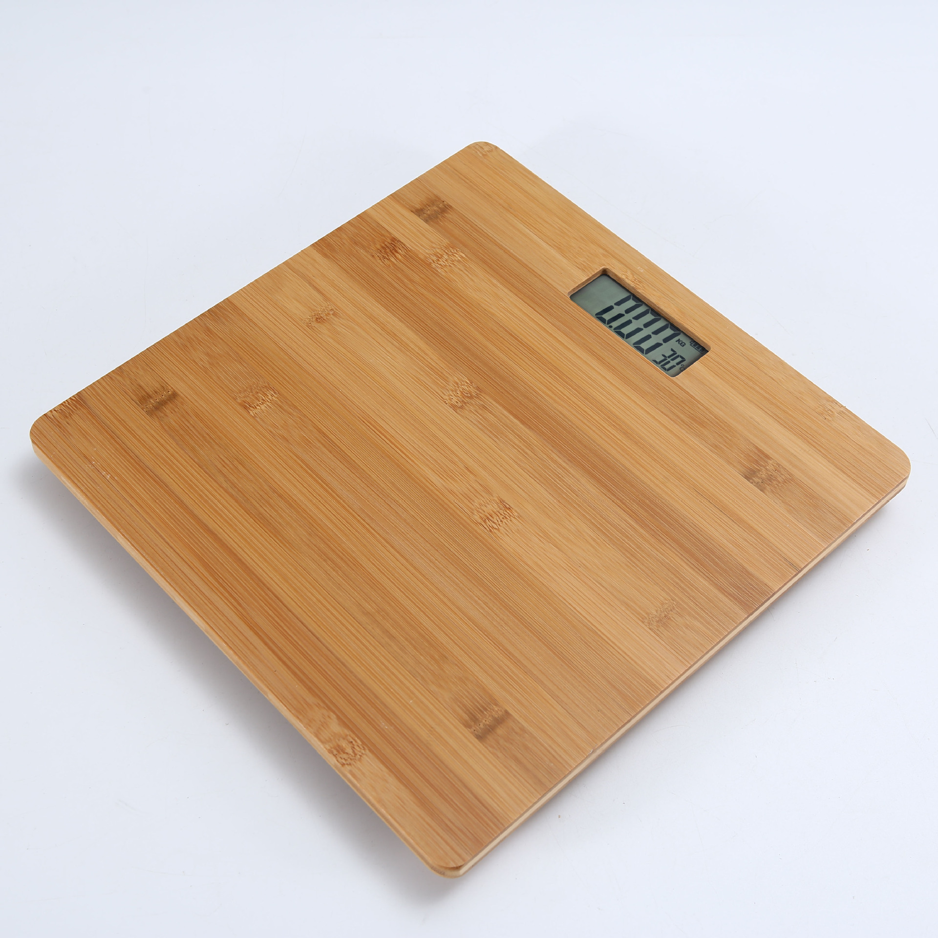 Spot, panel LCD de bambú transfronterizo, carga, salud humana, peso, balanza electrónica, pesaje, personalización por lotes