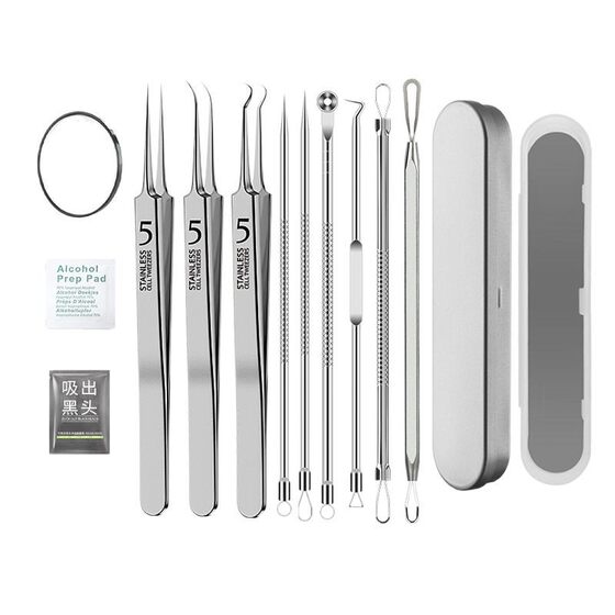 Acne needle suit set of acne needle acne cleaning tool anti-acne artifact blackhead needle cell clip set