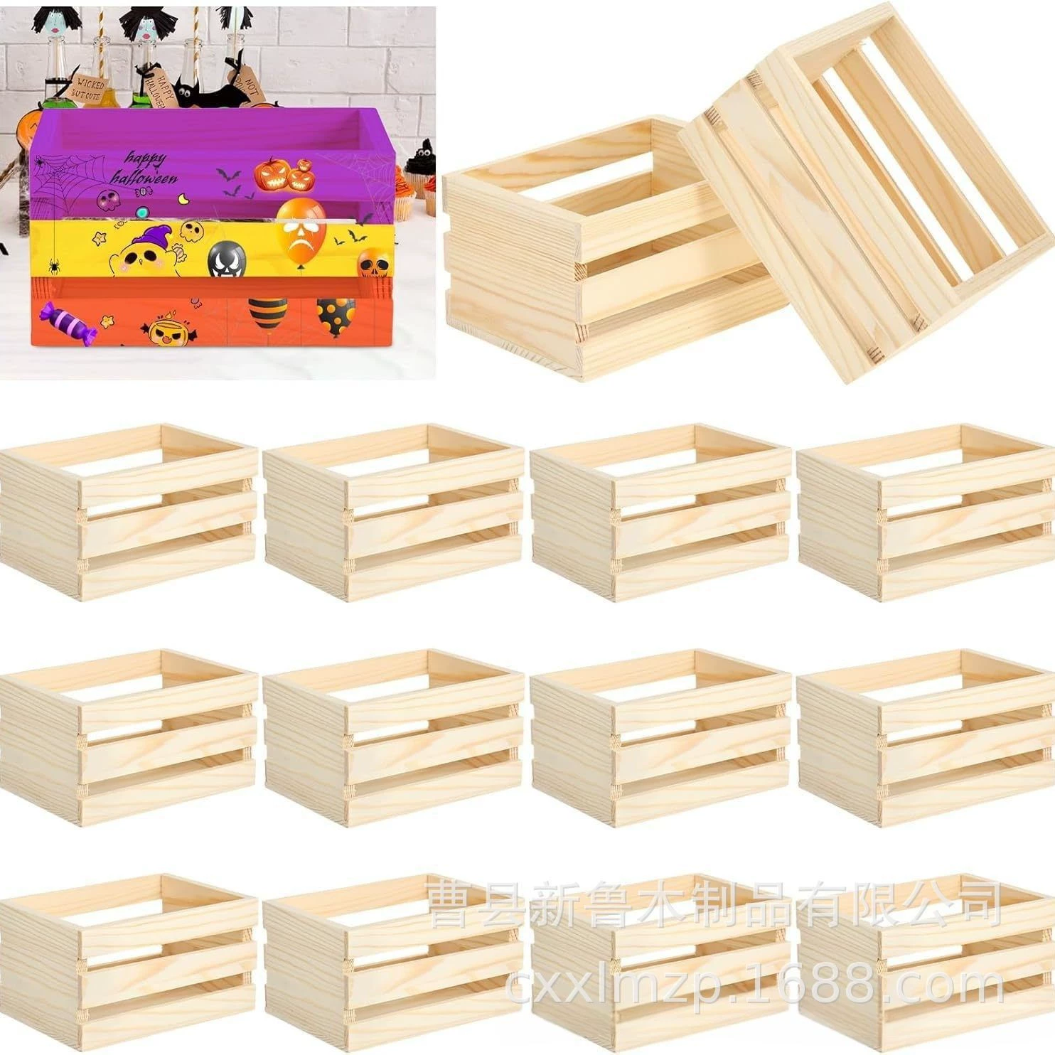 Деревянный rectangular коробка для хранения столик, новая коллекция, цвет дерева, 12.7×7.95×6.7 см