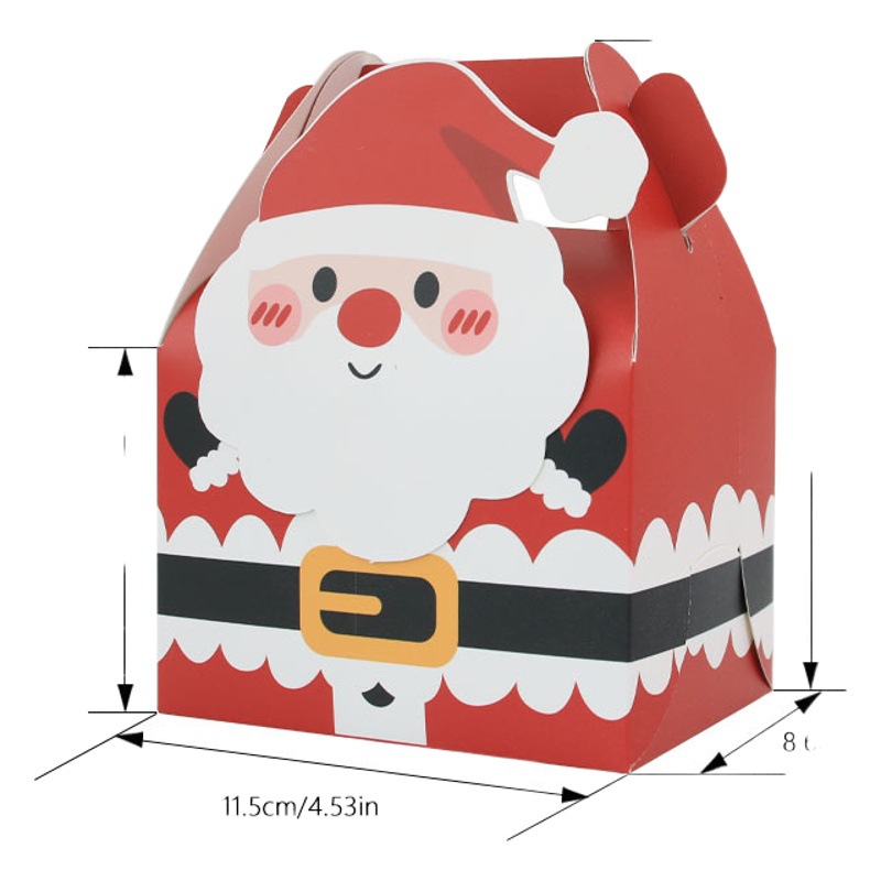 Christmas New Candy Box Creative Muffin Box Square Suitcase Gift Box Christmas Hand Cake Pastry Box