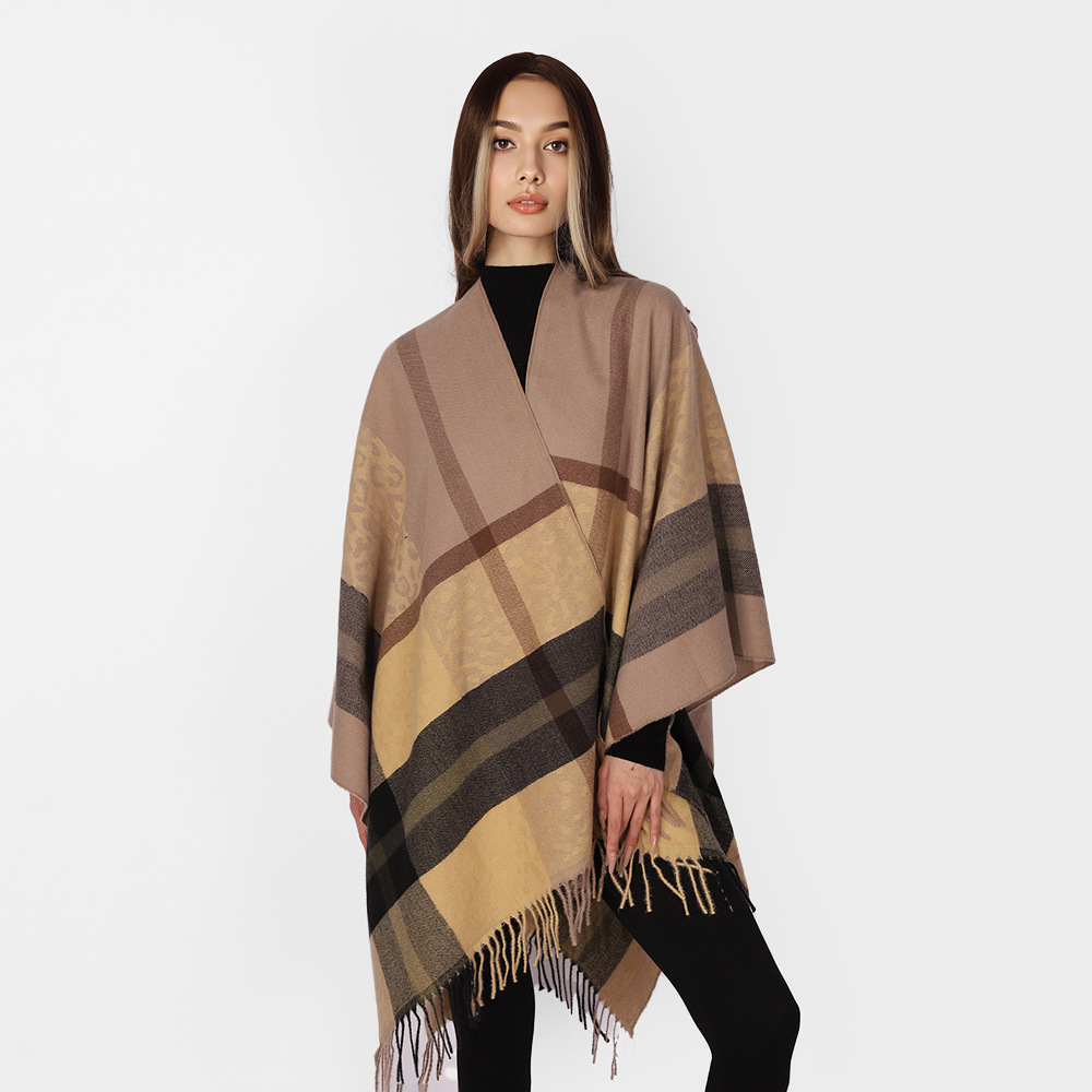 Otoño y invierno engrosado bufandas de cuadrillas de alta calidad para mujeres, moda, collar cálido, cómodo pañuelo de bordas de leopardo