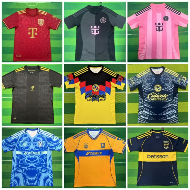 25-26 Cougar Home and Away Tigers Boca Miami Fan Version Short-Sleeved Football Game Uniform