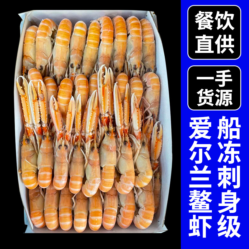 爱尔兰鳌虾现货刺身生吃原装进口海鲜日料店饭店食材海鳌虾鳌虾