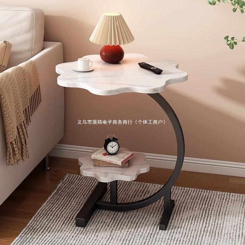 Mini Coffee Table, Living Room, Movable Side Table, Sofa, Bedside Side Cabinet, Iron Storage Rack, Bedroom Cloud Table