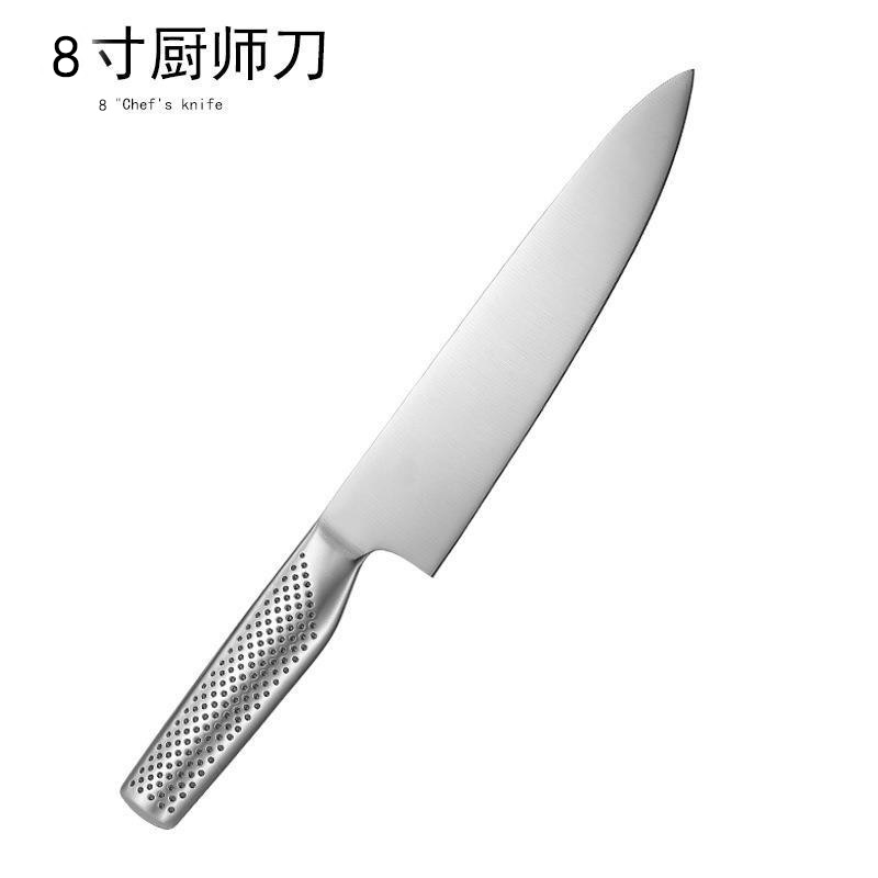 8寸日式厨刀全不锈钢牛肉切片刀一体式家用切肉剔骨屠宰刀