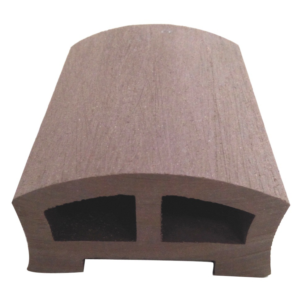Madera de plástico herradura WPC barandilla 80*45 escalera mecánica anti-corrosión de madera al aire libre arco río Parque ecológico