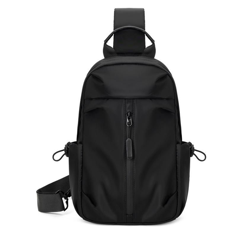 Transfronterizos nuevos hombres de negocios simple bolso de pecho de gran capacidad a prueba de salpicaduras multicapa bolso de hombro ligero mochila al por mayor
