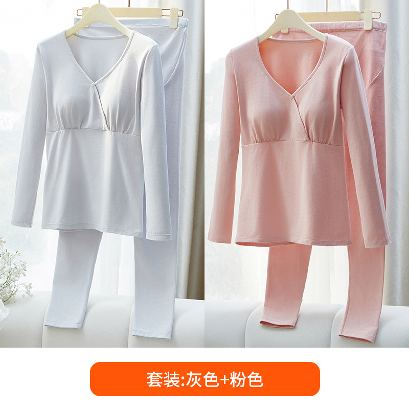 Pink + gray / M
