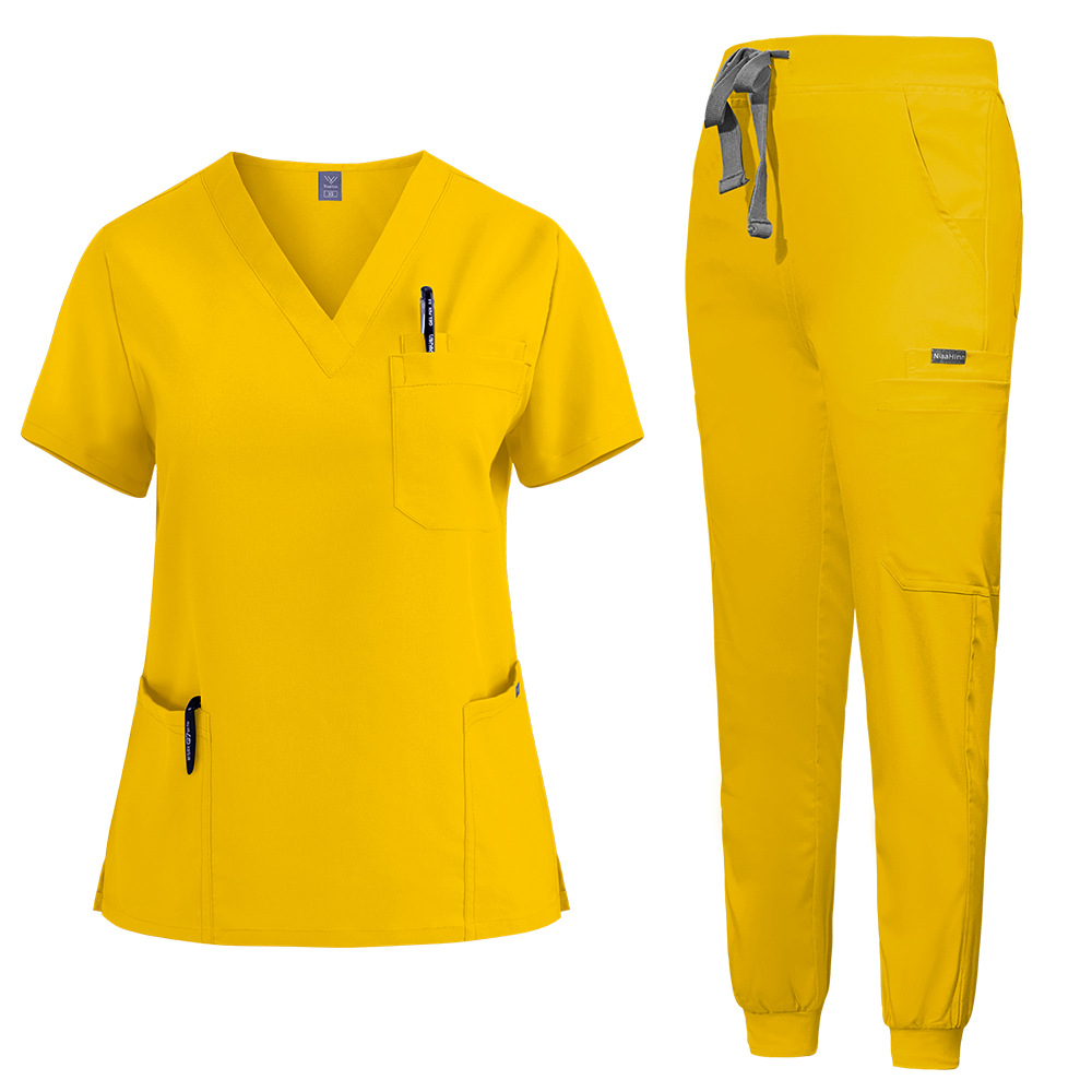elastic quick dry nurse uniform for men and women