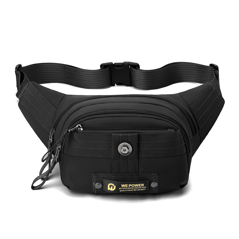 WEPOWER nuevo bolso de cintura deportivo casual para hombres multicapa bolso de hombro ligero bolso de pecho de moda al aire libre