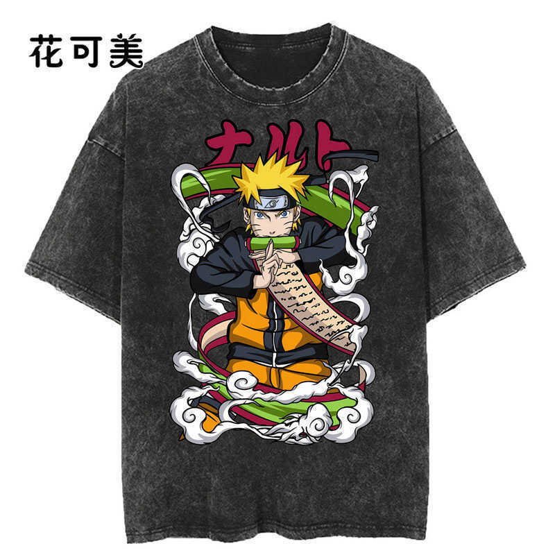 ダメージウォッシュレトロトレンド半袖メンズヘビーウォッシュダメージTシャツオーバーサイズトップ|undefined