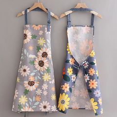 New Cotton Canvas Breathable Apron Women Oilproof Stain-resistant Durable Workwear for Office Home Cooking Unisex Waist Apron
