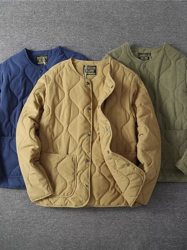 ヨーロッパ駅2023秋冬新作綿ジャケット男性レトロジャケットファッション