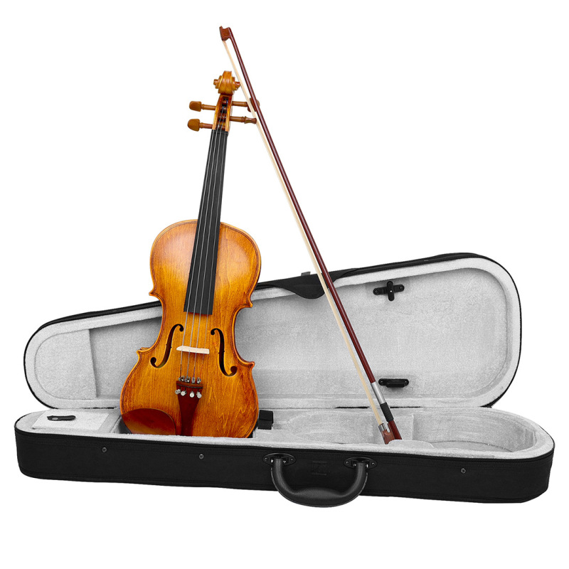 Cross-Border Wholesale Plywood Violin Basswood Popular Violin Beginner Adult 4/4 Practice Violin Violin