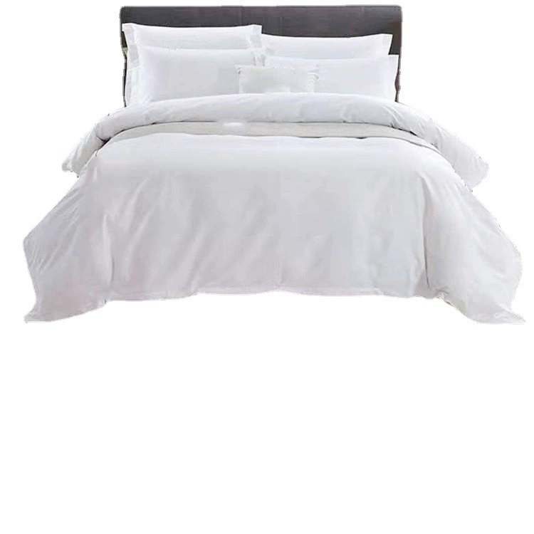 White cotton sheet for hotel, set, bedding, 4 piece set