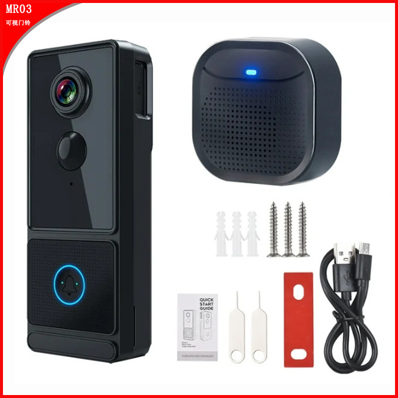 可视门铃智能wifi对讲门铃低功耗监控无线门铃智能语音对讲1080P