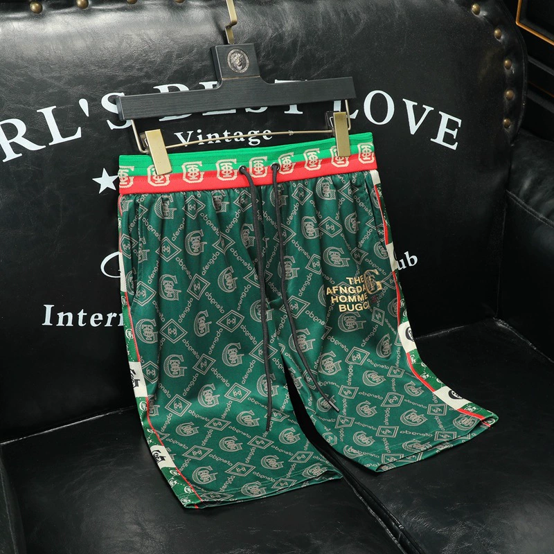 2024 летний новый европейский тренд укороченные брюки Мужская мода персонализированные спортивные повседневные шорты