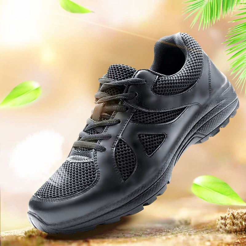 Летняя супер легкая тренировочная обувь Физическая обувь мужская специальная служба летняя сетка легкая беговая обувь пожарная тренировочная обувь дежурная обувь