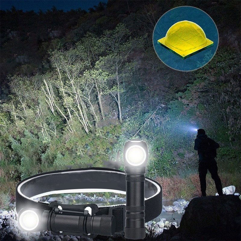 Luz intensa P50 iluminación LED portátil multifuncional linterna faro doble carga de batería incorporada larga duración image 4