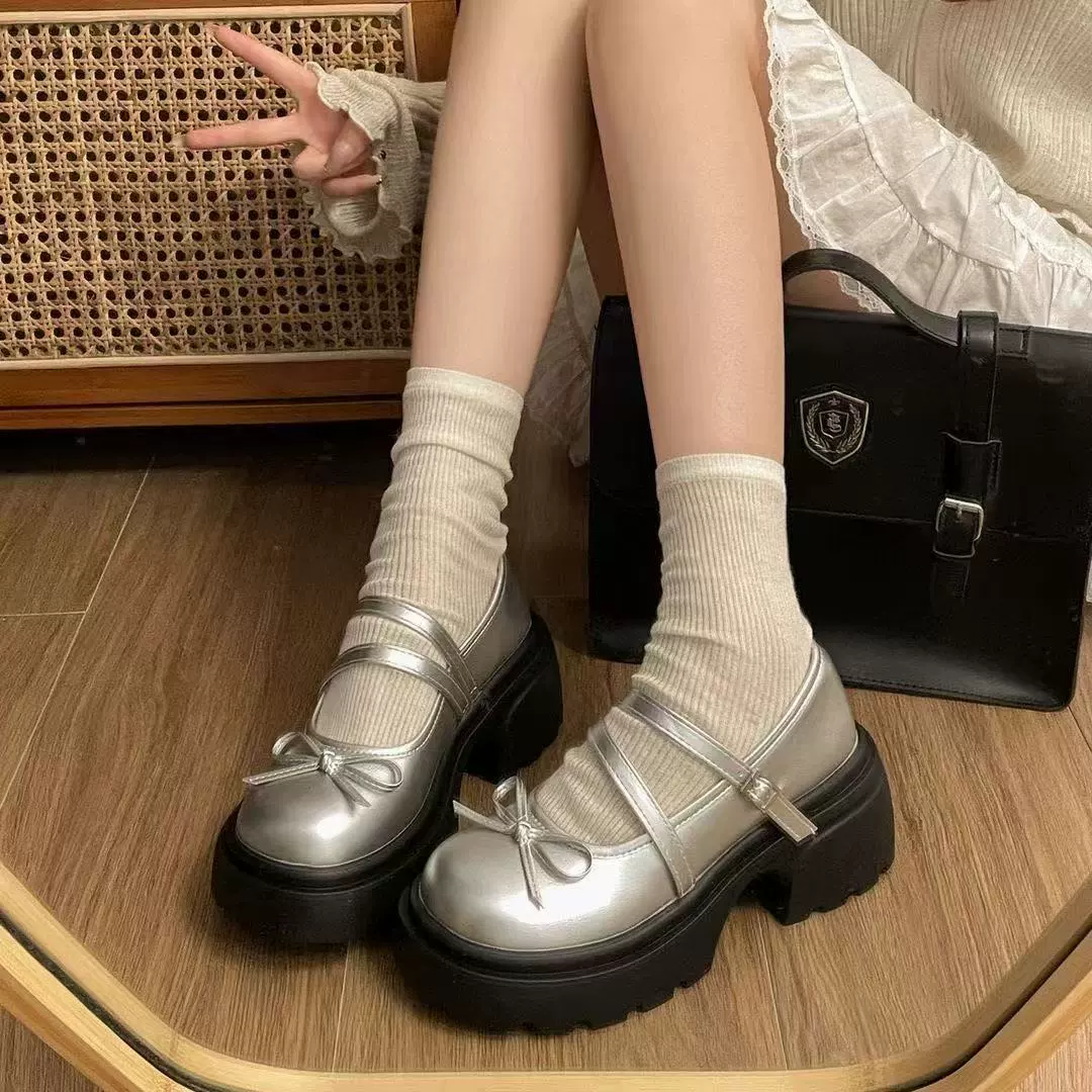 Универсальные женские лоферы jk на толстой подошве и толстом каблуке с круглым носком, новые летние женские туфли Мэри Джейн в британском стиле в стиле ретро с неглубоким носком