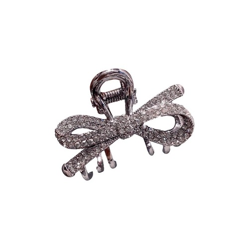 Cute Japanese-style black hair clip with water pearl butterfly bow, hair clip for girls, bangs clip, fashion top clip, half-updo, small size, summer