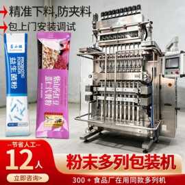 自动高速代餐粉益生菌粉剂四头灌装机 6头粉末包装机多列包装机