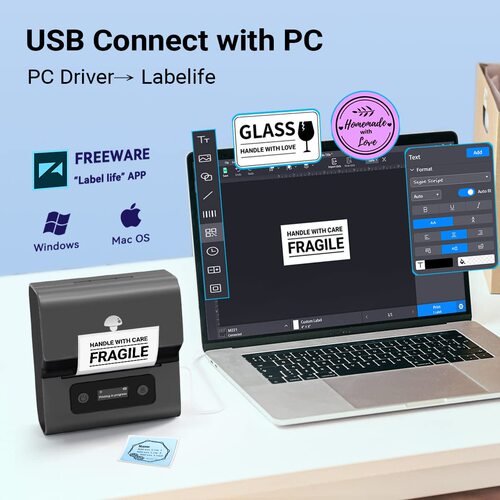 phomemo M221 label printer commercial price Bluetooth barcode printer smart thermal printer