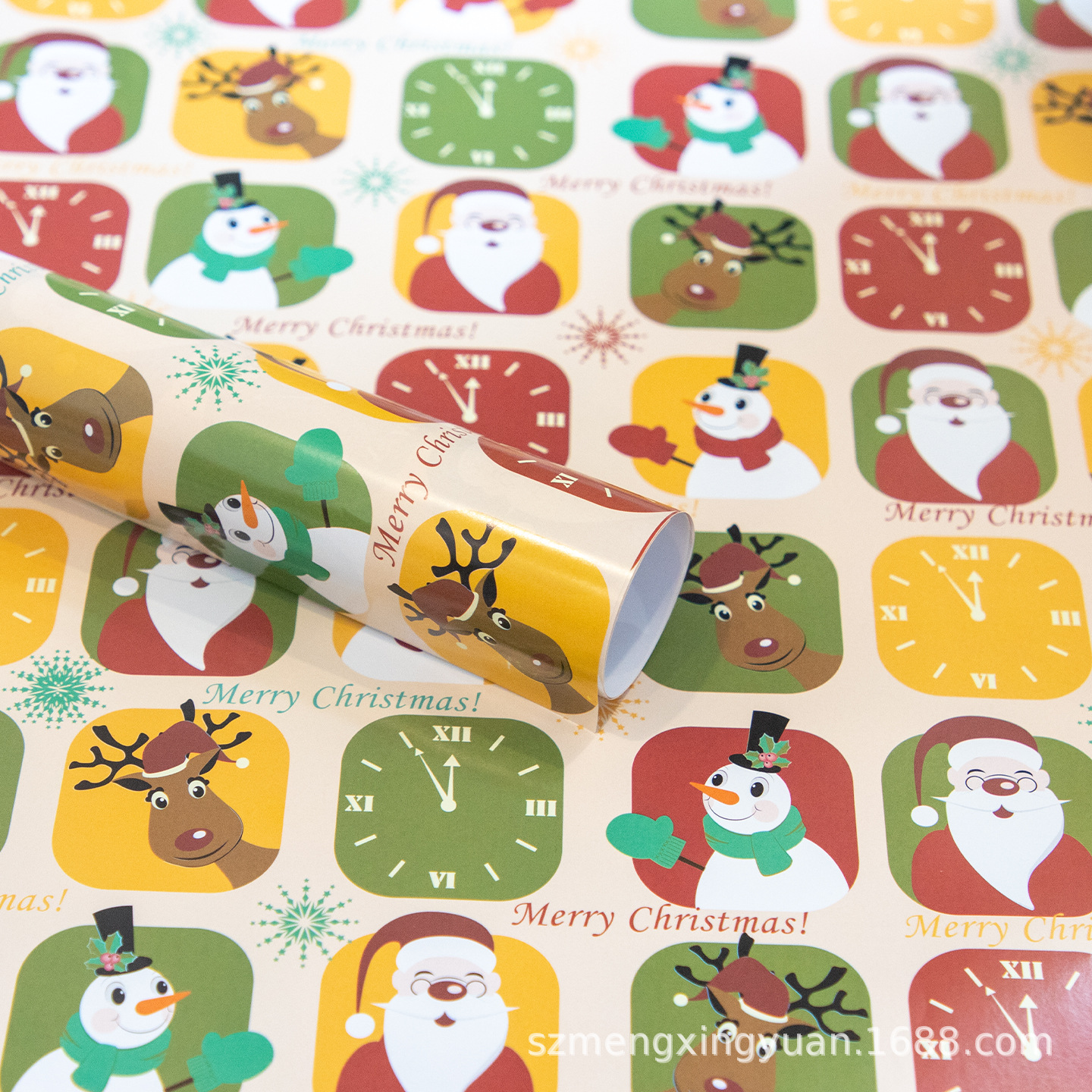 Papel para Envolver Regalos de Navidad de 80g de Papel Impreso, Decorativo para Decoración Navideña y Manualidades DIY