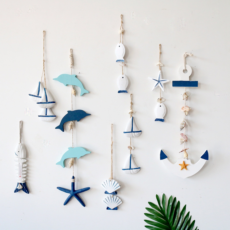 TUF4地中海海洋主题挂饰幼儿园麻绳挂饰吊饰走廊装饰挂件客厅