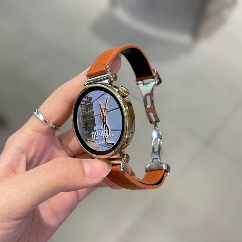 蝴蝶扣荔枝纹适用于华为gt5手表gt4表带苹果iwatch78910小米89pro|undefined